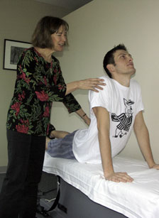 Nick Rinard Physical Therapy Patient being treated using the MDT Method